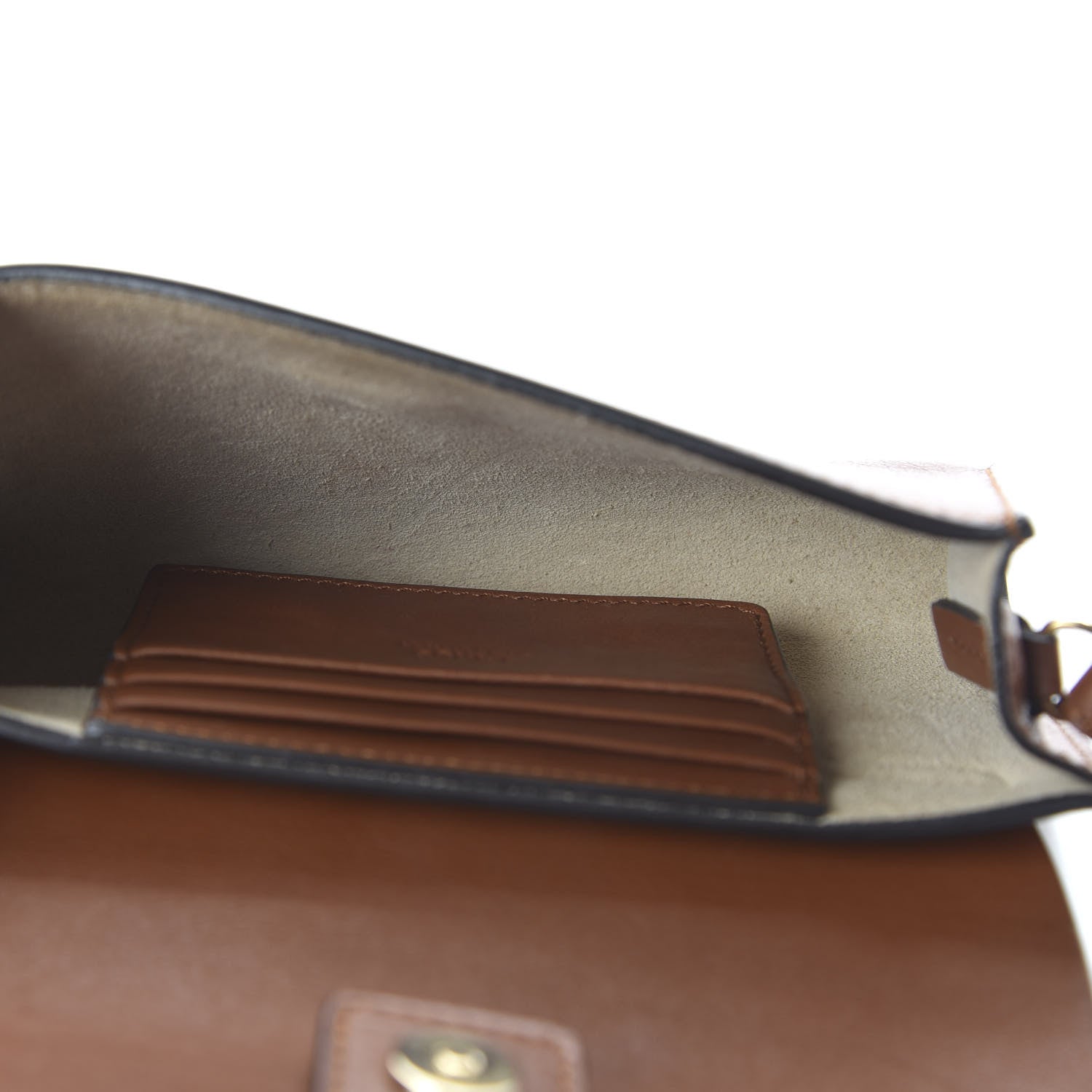 Chloe Suede Calfskin Mini Faye Shoulder Bag Tobacco 5 of 10