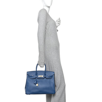 Hermes Epsom Birkin 35 Bleu Agate 2 of 10
