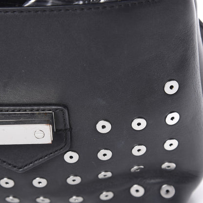 Alexander Wang Lambskin Small Eyelets Marion Tote Black Silver Hardware 13 of 16