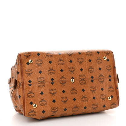 MCM Visetos Essential Boston Bag Cognac 4 of 7