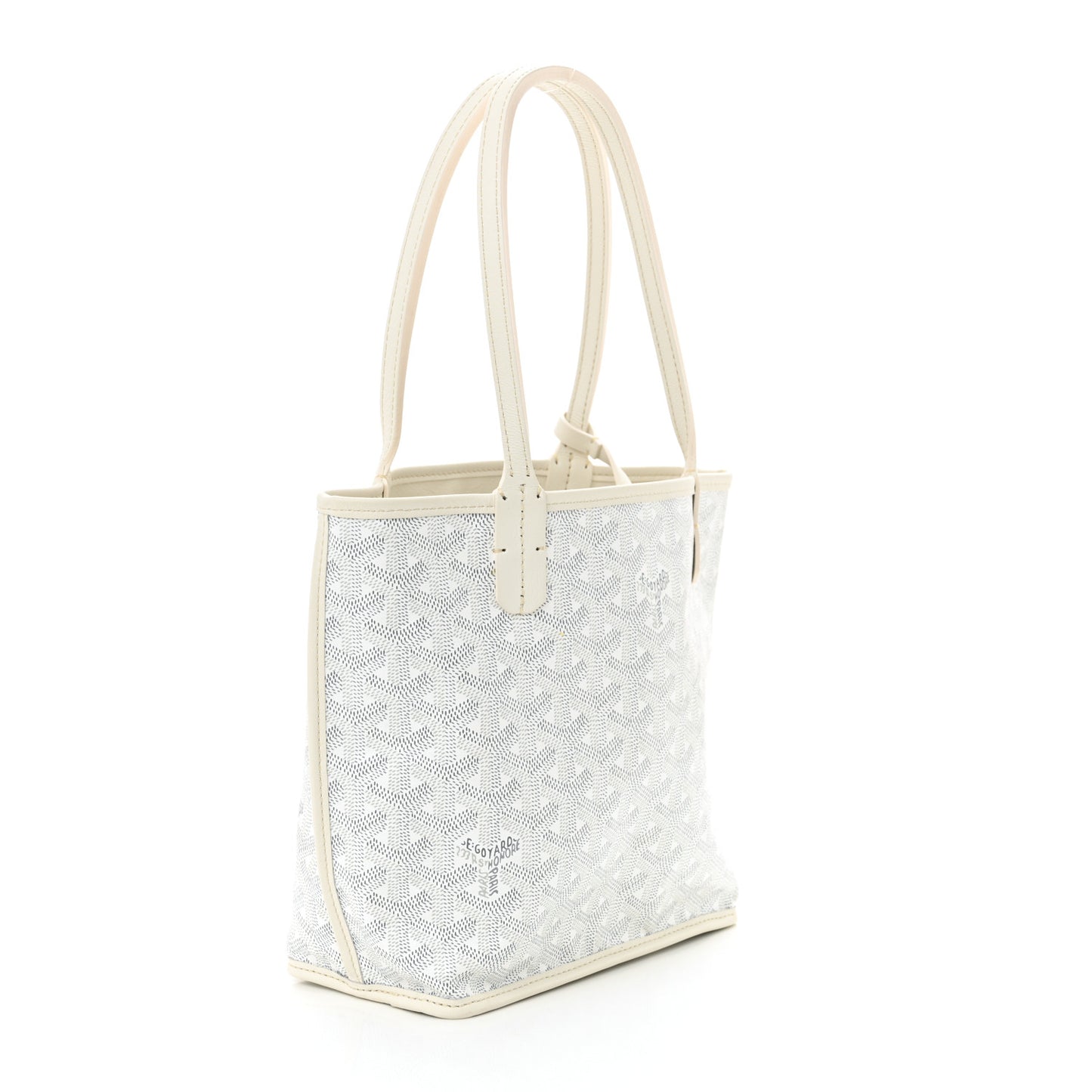 Goyardine Reversible Mini Anjou White