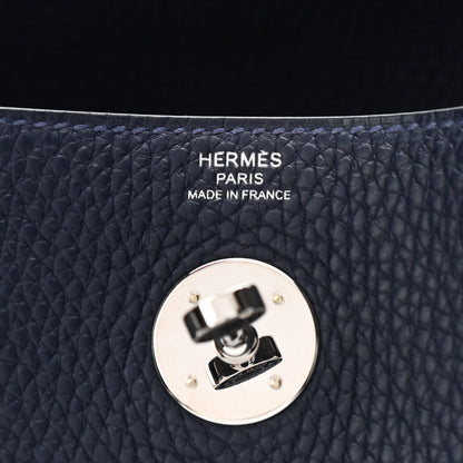 Hermes Taurillon Clemence Lindy 26 Bleu Nuit 6 of 10