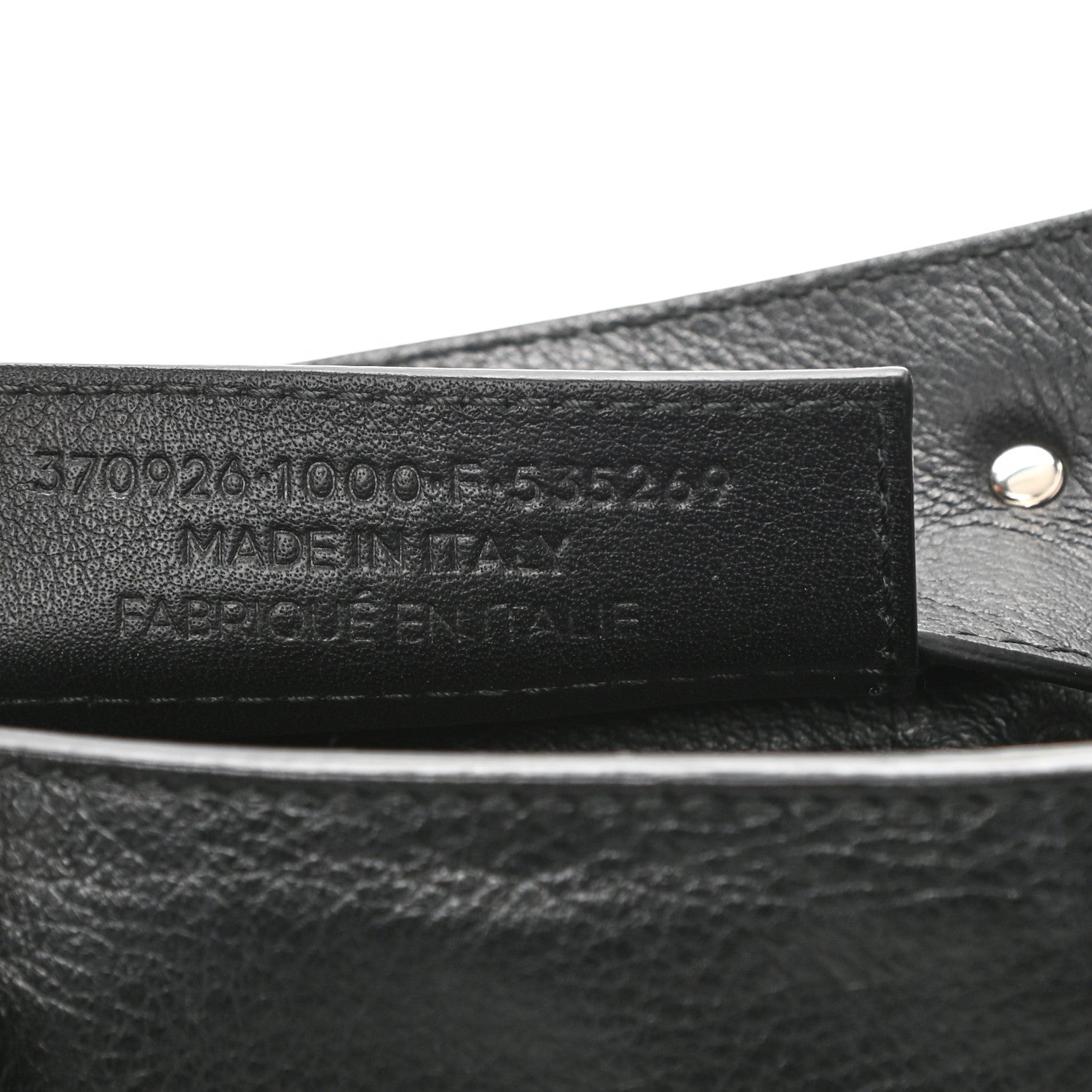 Balenciaga Veau Papier A6 Zip Around Tote Black 7 of 9