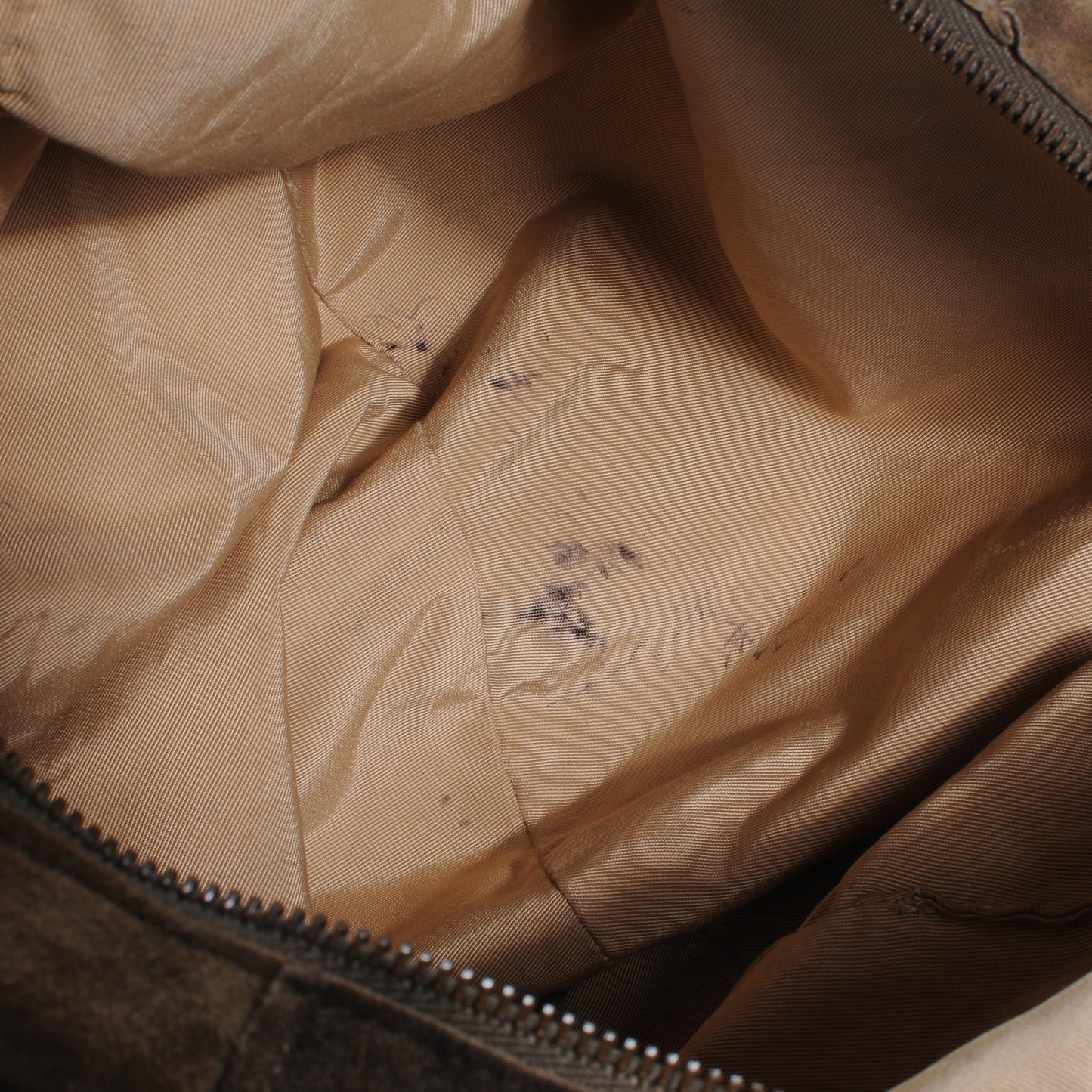 Suede Patchwork Hobo Brown