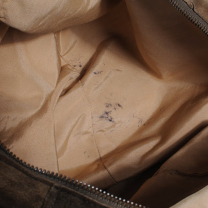 Chanel Suede Patchwork Hobo Brown 7 of 7