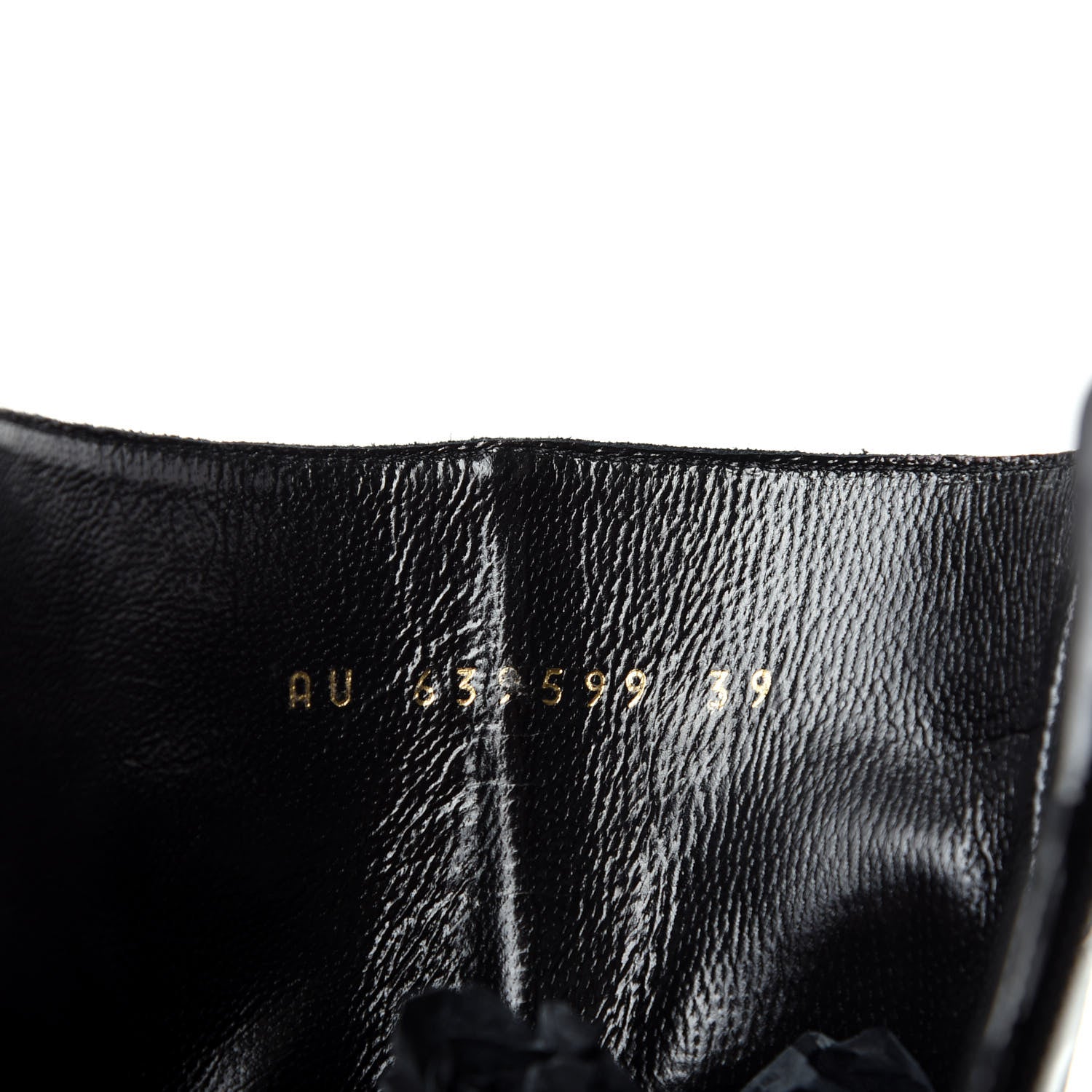 Saint Laurent Alligator Embossed Patent Calfskin Opyum 110 Ankle Boots 39 Black 10 of 11