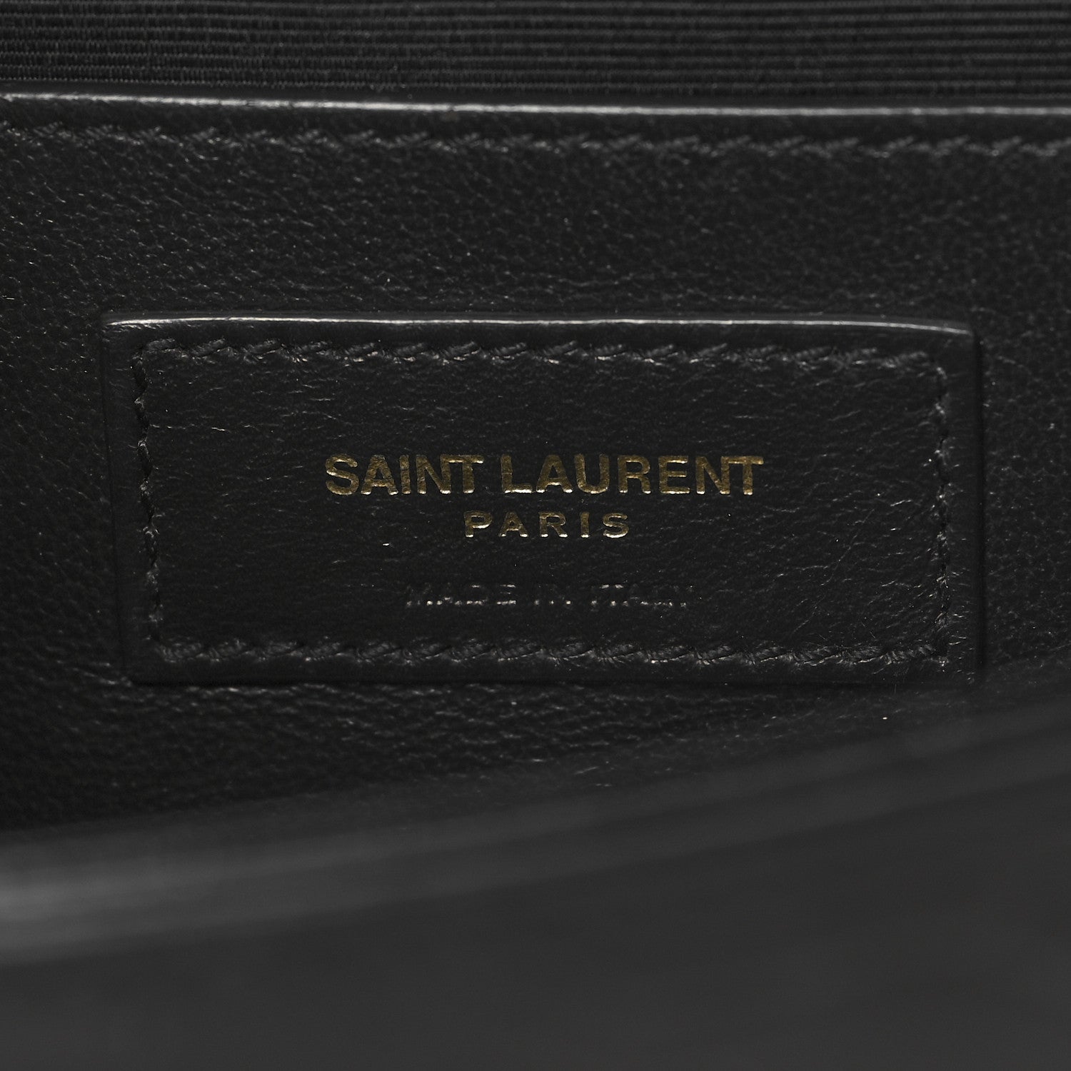 Saint Laurent Calfskin Crocodile Embossed Small Classic Monogram Kate Tassel Satchel Black 6 of 9