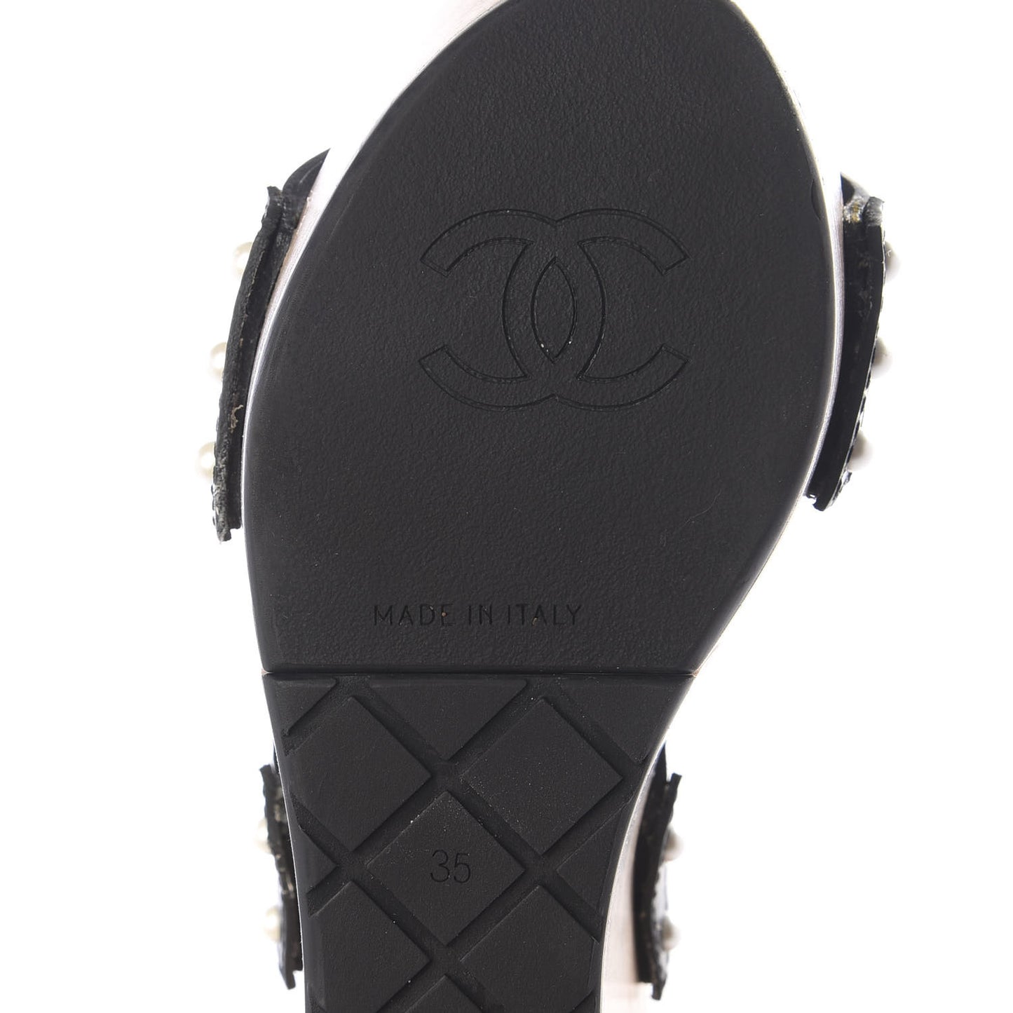 Wood Calfskin CC Hinge Wedge 35 Black