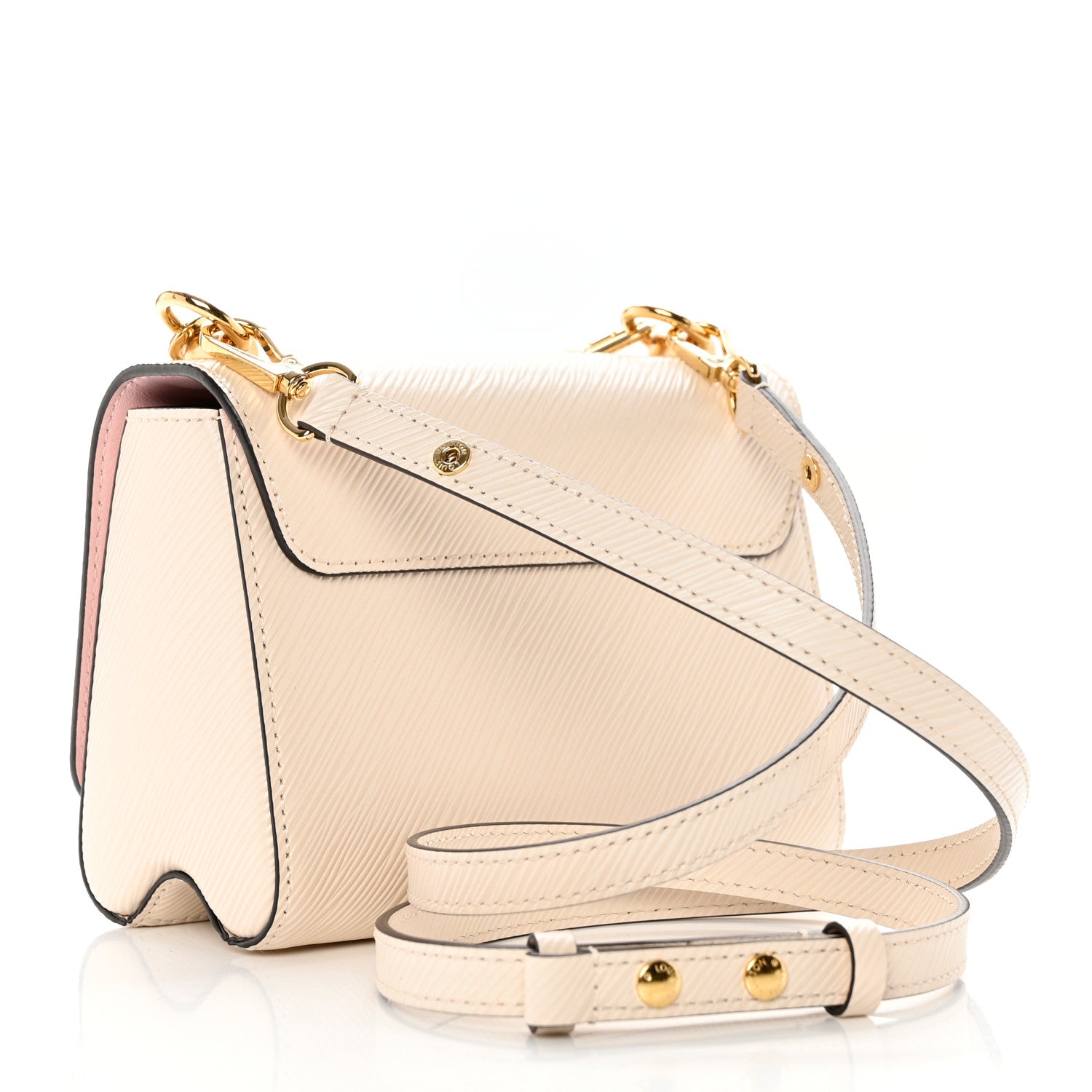 Louis Vuitton Epi Twist Bi-Color Chain Shoulder Bag PM Quartz White 3 of 7