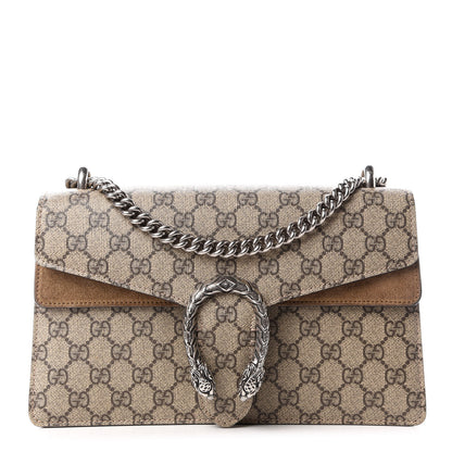 Gucci GG Supreme Monogram Small Dionysus Shoulder Bag Taupe 1 of 9