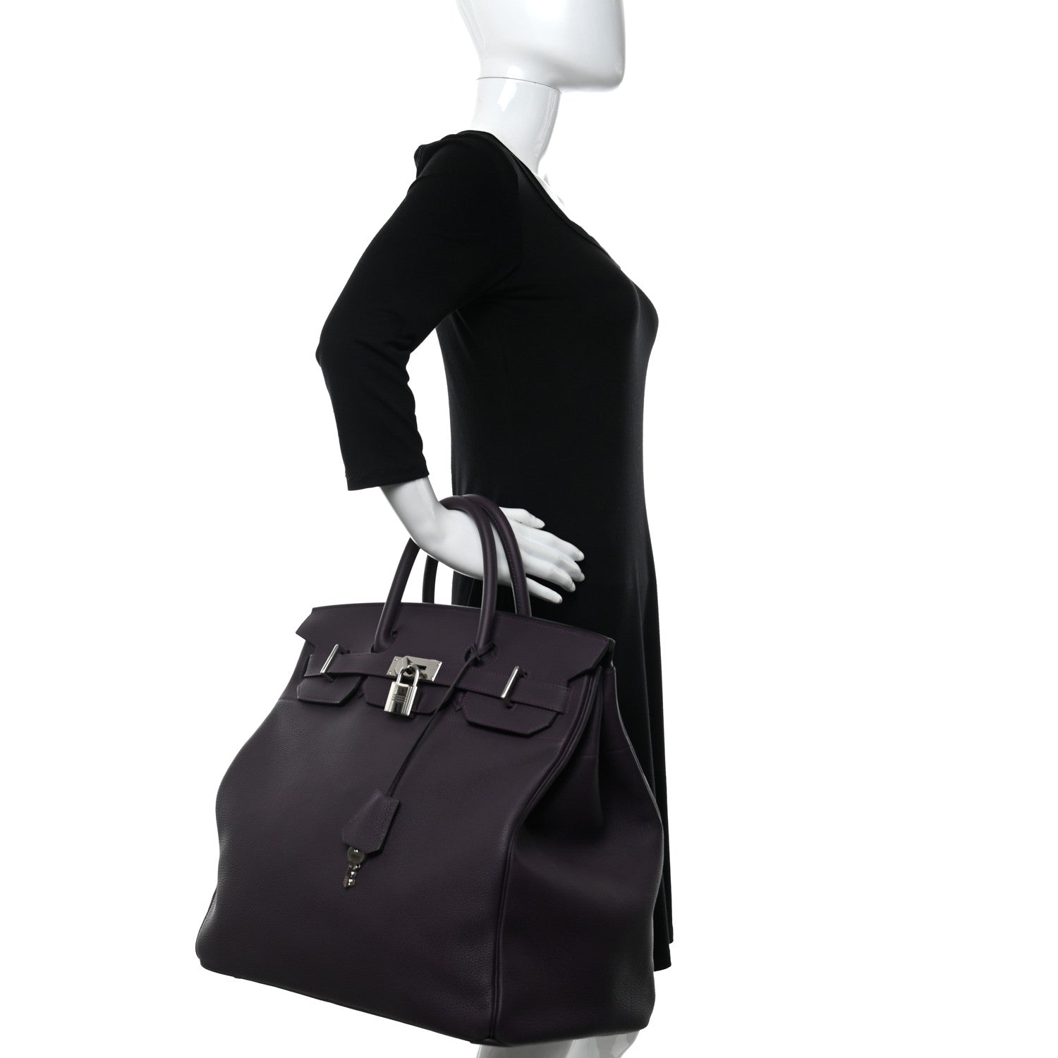 Hermes Togo HAC Birkin 40 Raisin 2 of 11