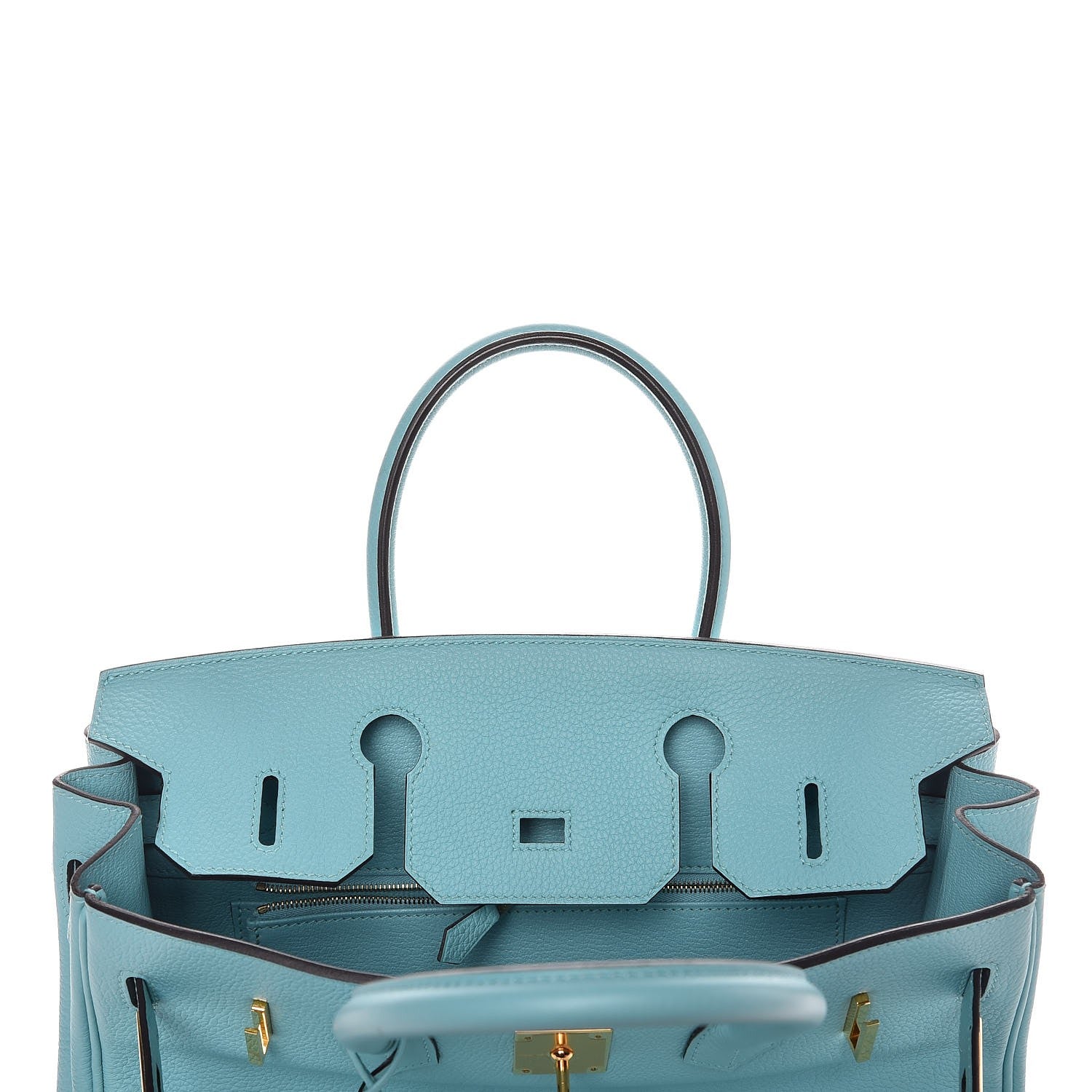 Hermes Togo Birkin 30 Bleu Atoll 8 of 35