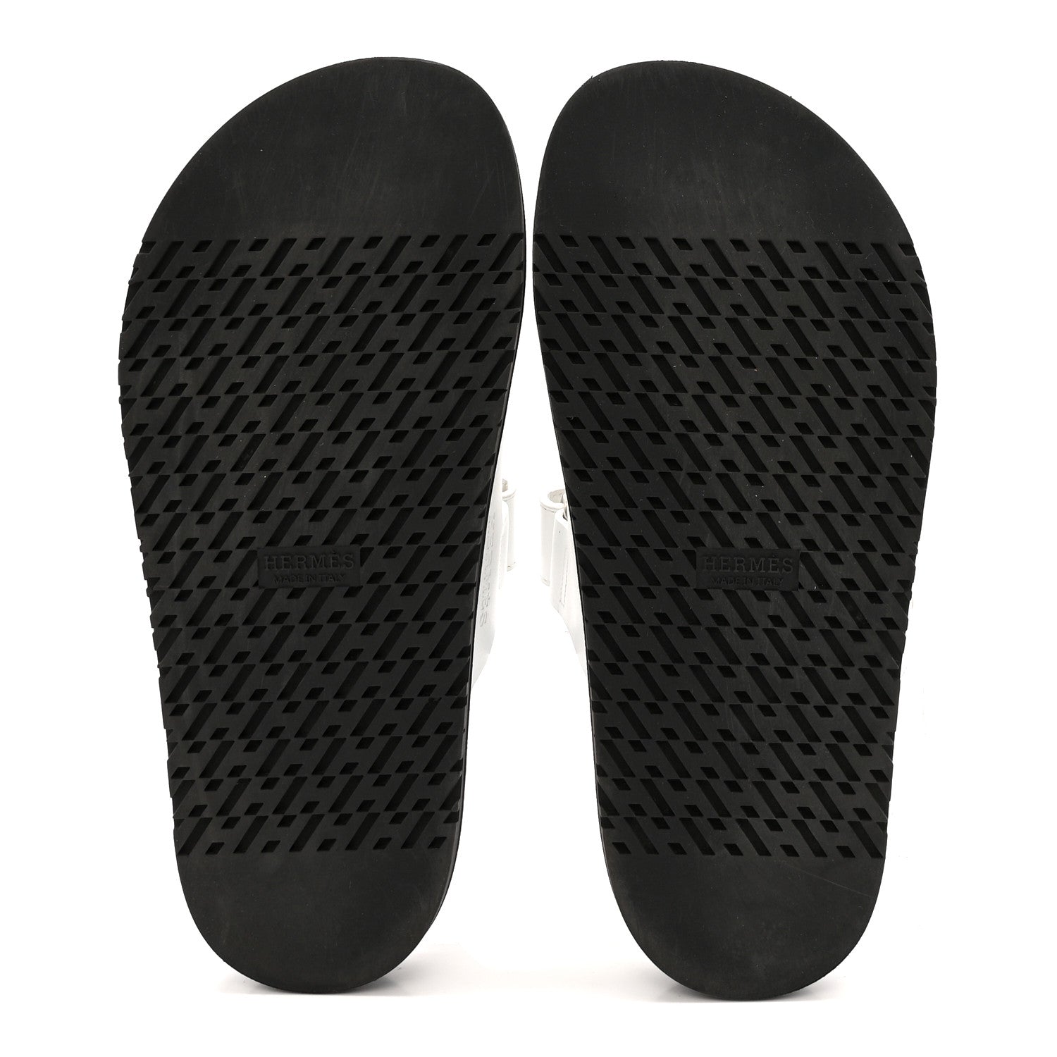 Hermes Calfskin Womens Chypre Sandals 37 White 6 of 12