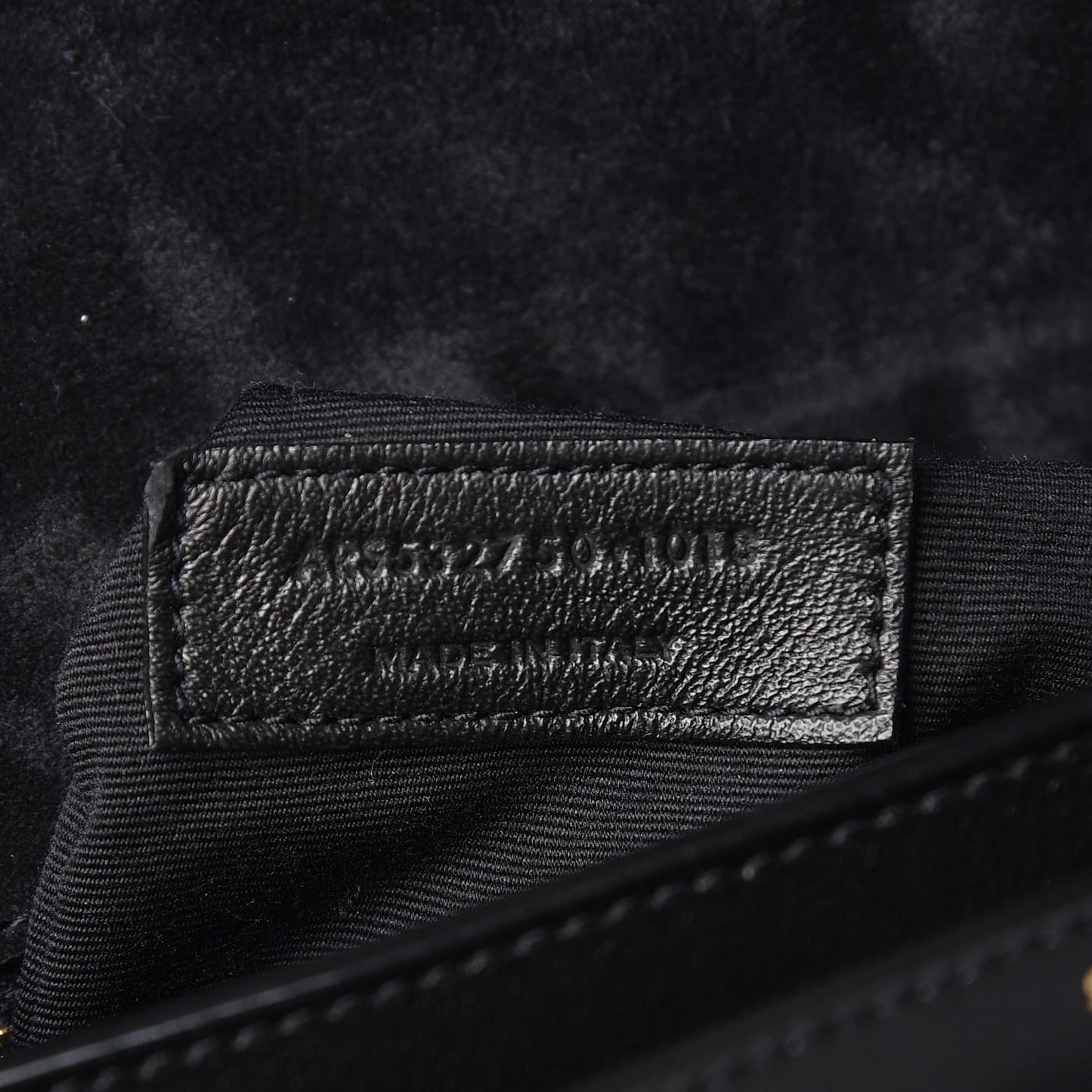 Patent Turtle Embossed Monogram Cassandra Clasp Bag Black