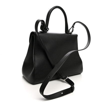 Delvaux Grained Calfskin MM Brillant Satchel Black 3 of 10