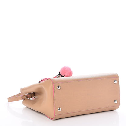 Fendi Vitello Elite Light Bulb Charm Petite 2Jours Tote Cuoio 5 of 8