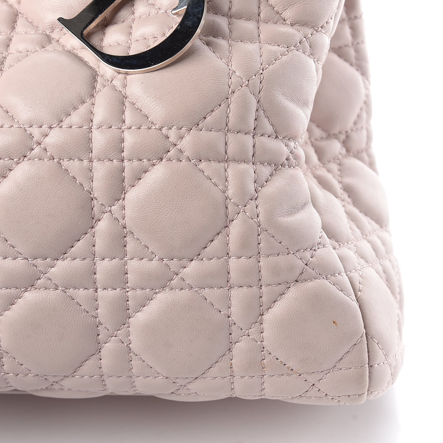 Christian Dior Lambskin Cannage Small Dior Soft Shopping Tote Light Pink 17 of 22