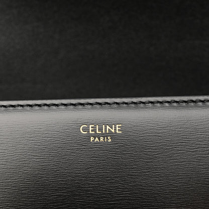 Celine Shiny Calfskin Teen Triomphe Black 6 of 11