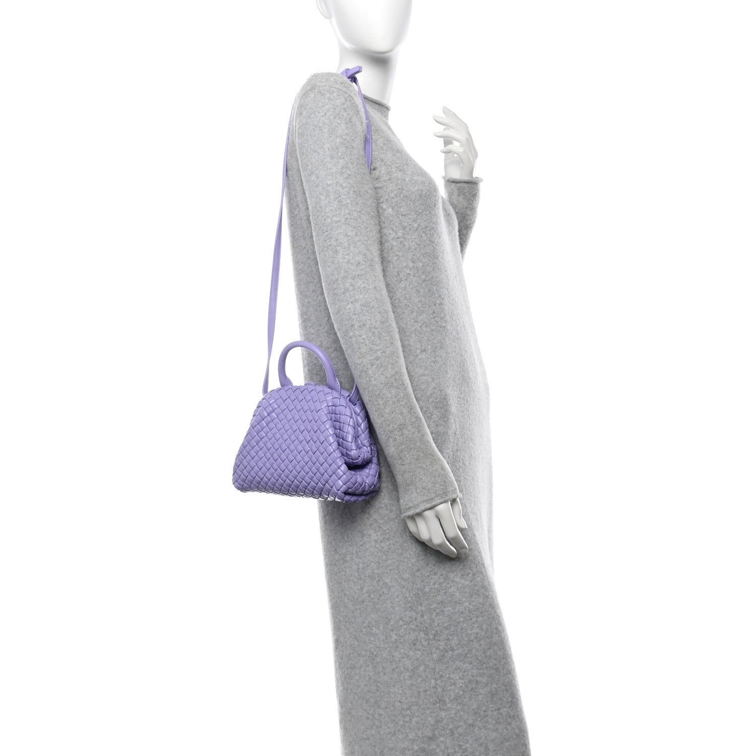 Bottega Veneta Nappa Intreccio Mini Padded Handle Bag Wisteria 2 of 9