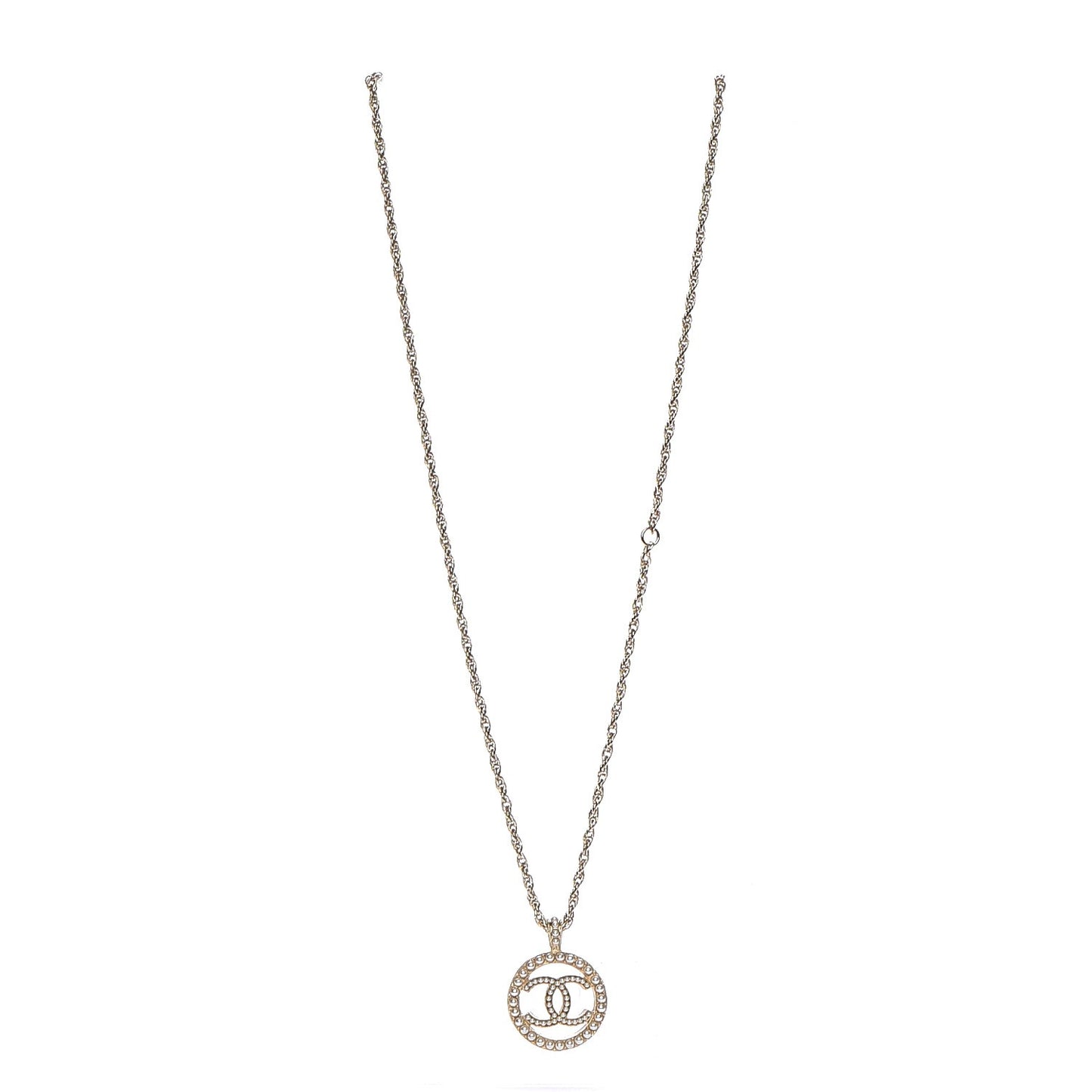 Pearl CC Short Necklace Gold