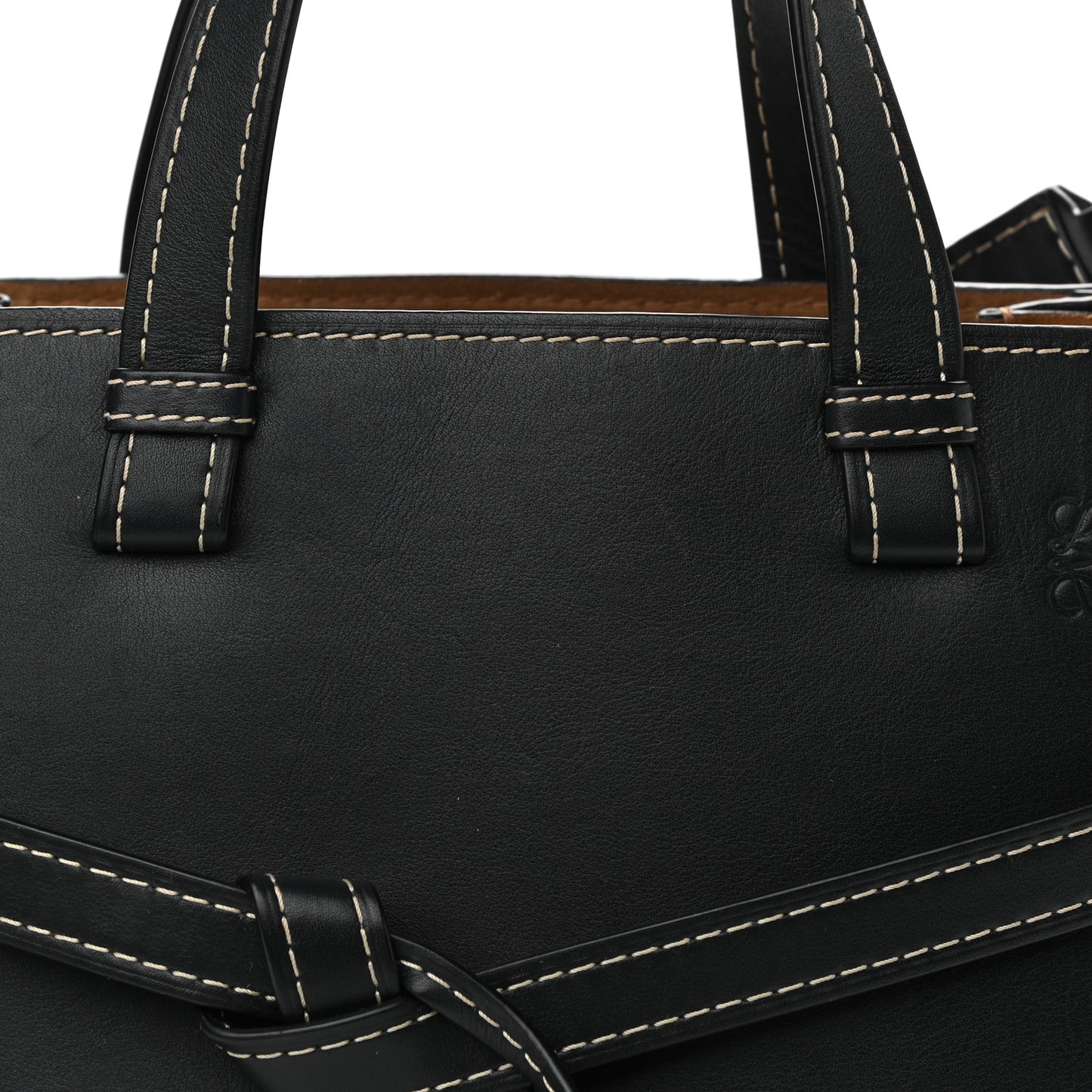 Calfskin Small Gate Tote Midnight Blue