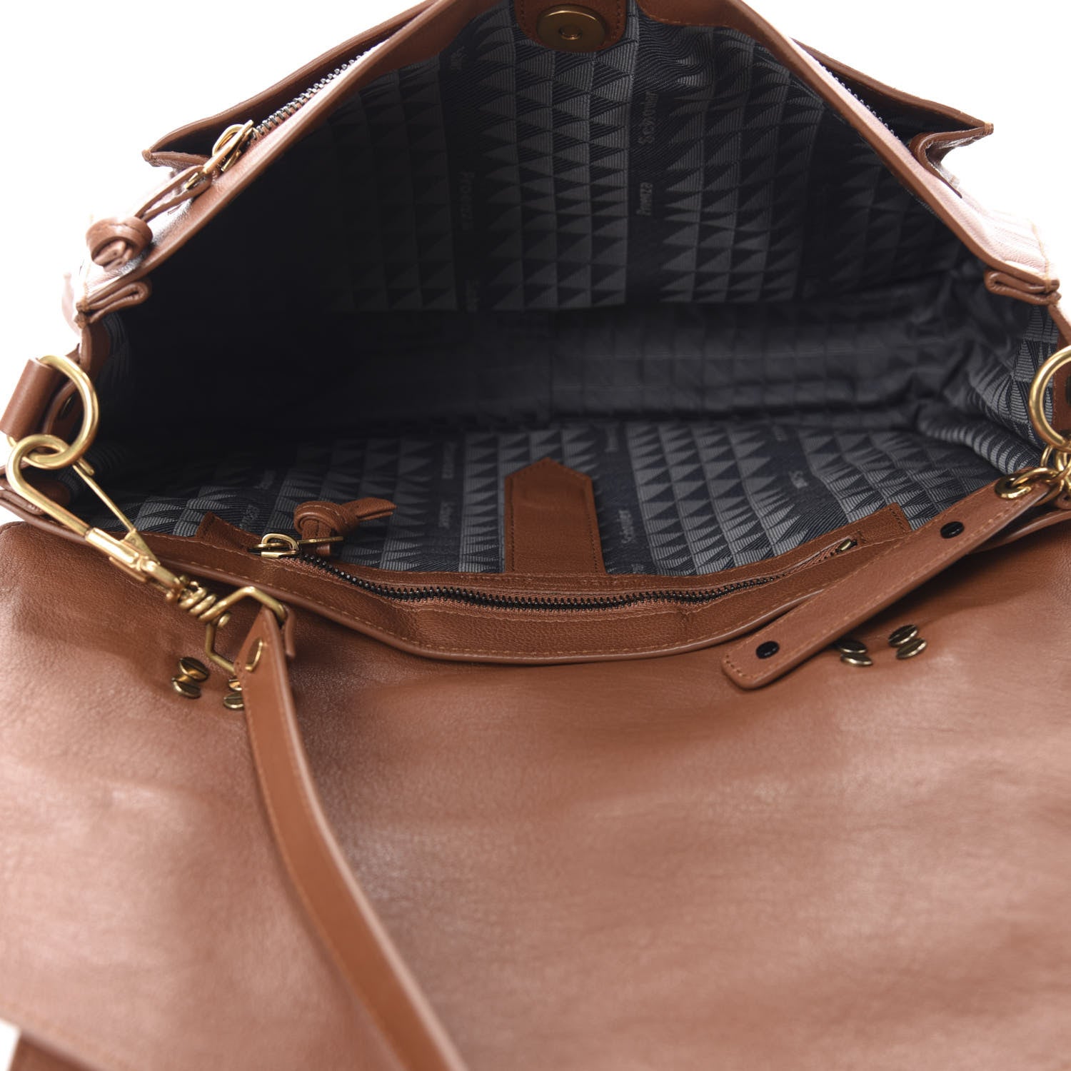 Proenza Schouler Lambskin Medium PS1 Satchel Saddle 5 of 11