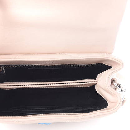 Saint Laurent Calfskin Y Quilted Monogram Toy Loulou Satchel Marble Pink 4 of 7