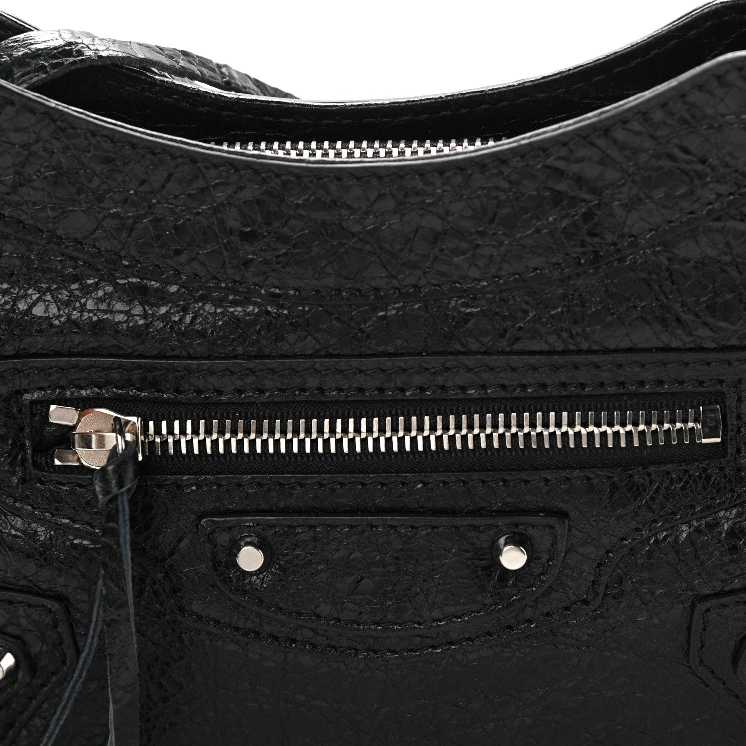 Balenciaga Agneau Classic Silver Hardware Hip Black 8 of 11