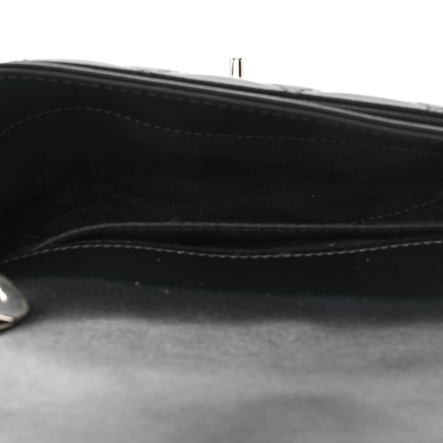 Calfskin Quilted CC Uniform Flap Belt Bag Black