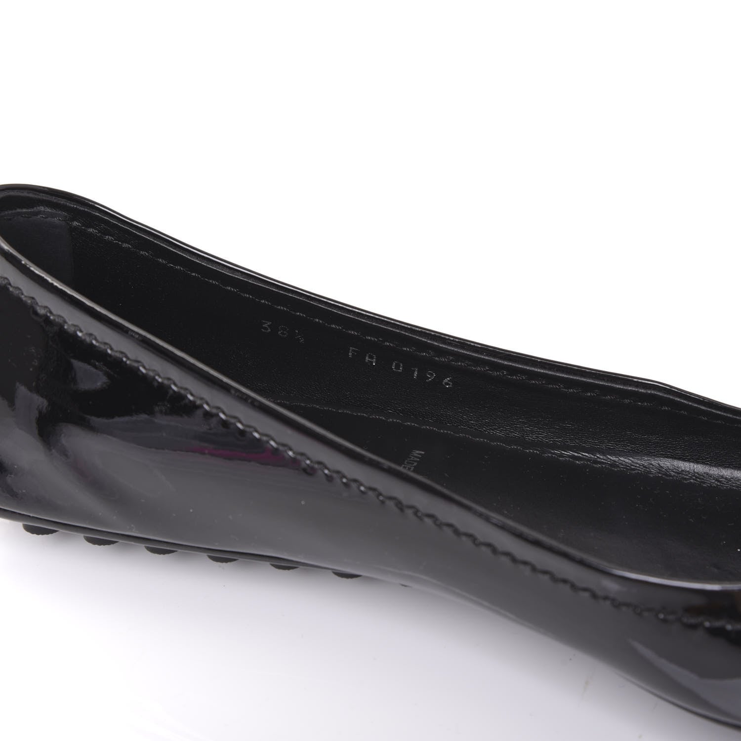 Louis Vuitton Patent Calfskin Oxford Ballerina Flats 38.5 Black 8 of 9
