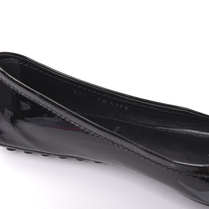 Louis Vuitton Patent Calfskin Oxford Ballerina Flats 38.5 Black 8 of 9