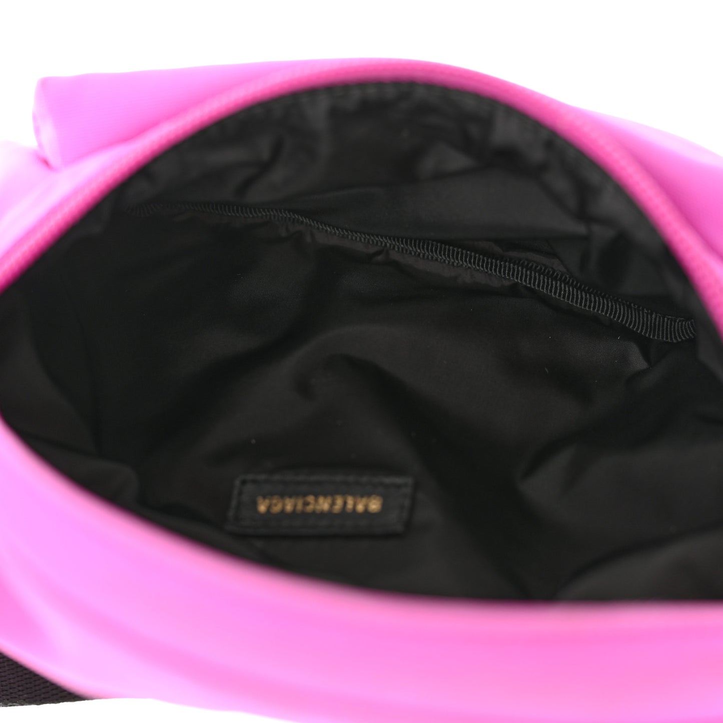 Textured Sport Nylon Logo Wheel Belt Bag Acid Pink