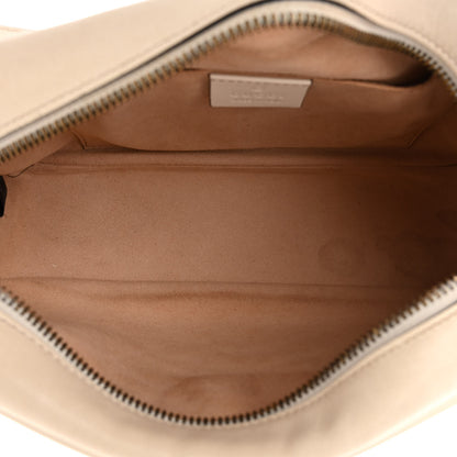 Gucci Calfskin Matelasse Small GG Marmont Chain Shoulder Bag White 5 of 11