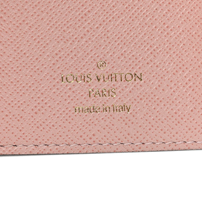 Louis Vuitton Damier Ebene Victorine Wallet Rose Ballerine 6 of 7