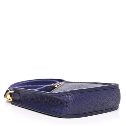 Hermes Taurillon Clemence Evelyne TPM Bleu Encre 4 of 12
