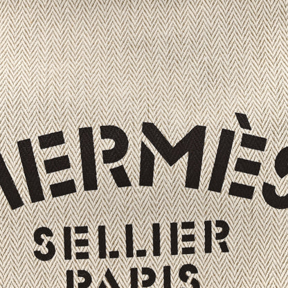 Hermes Canvas Swift Aline Grooming Bag Gold 7 of 9