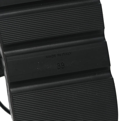 Chanel Lambskin Quilted Platform Sandals 39 Black 6 of 9