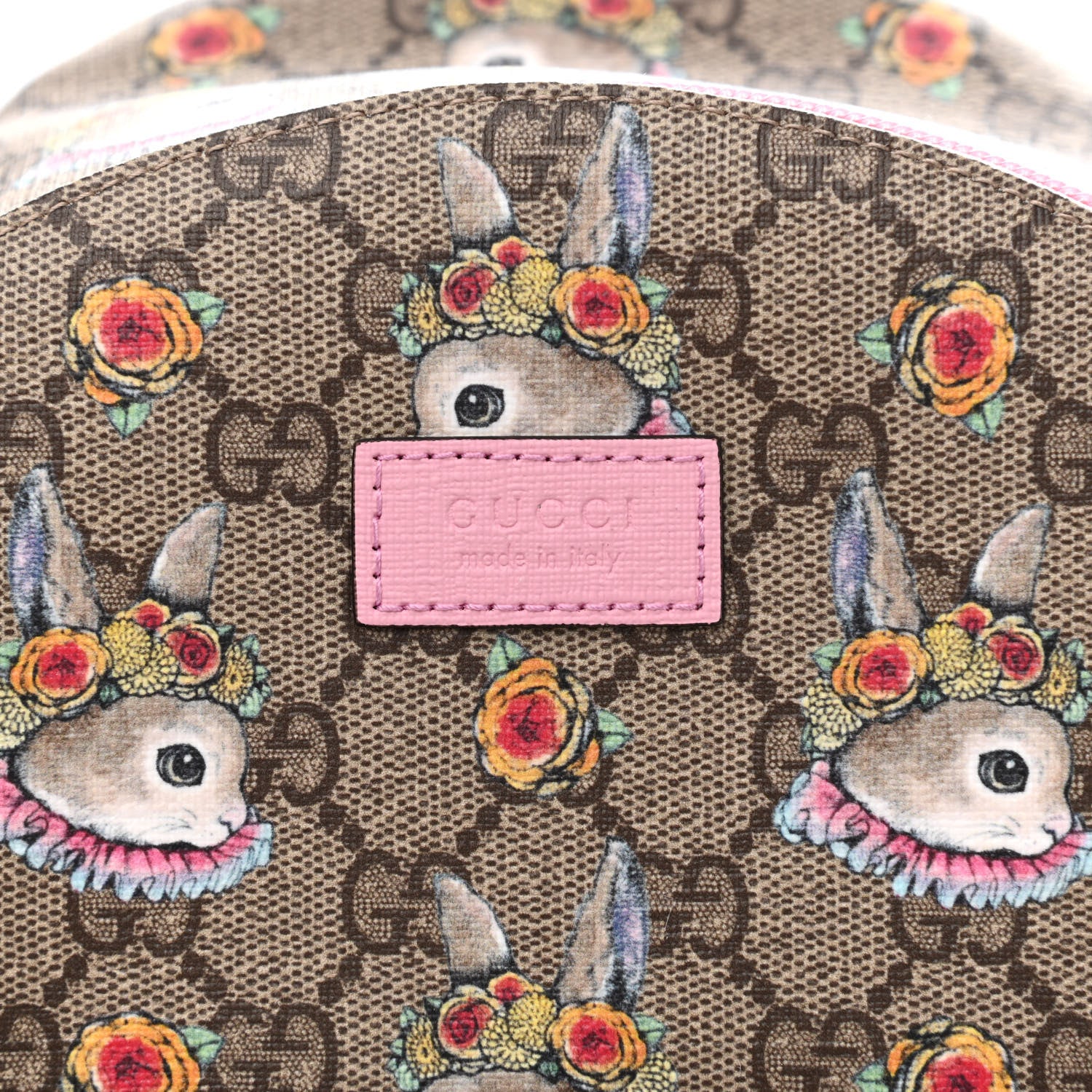 Gucci X YUKO HIGUCHI GG Supreme Monogram Childrens Backpack Pink 8 of 10