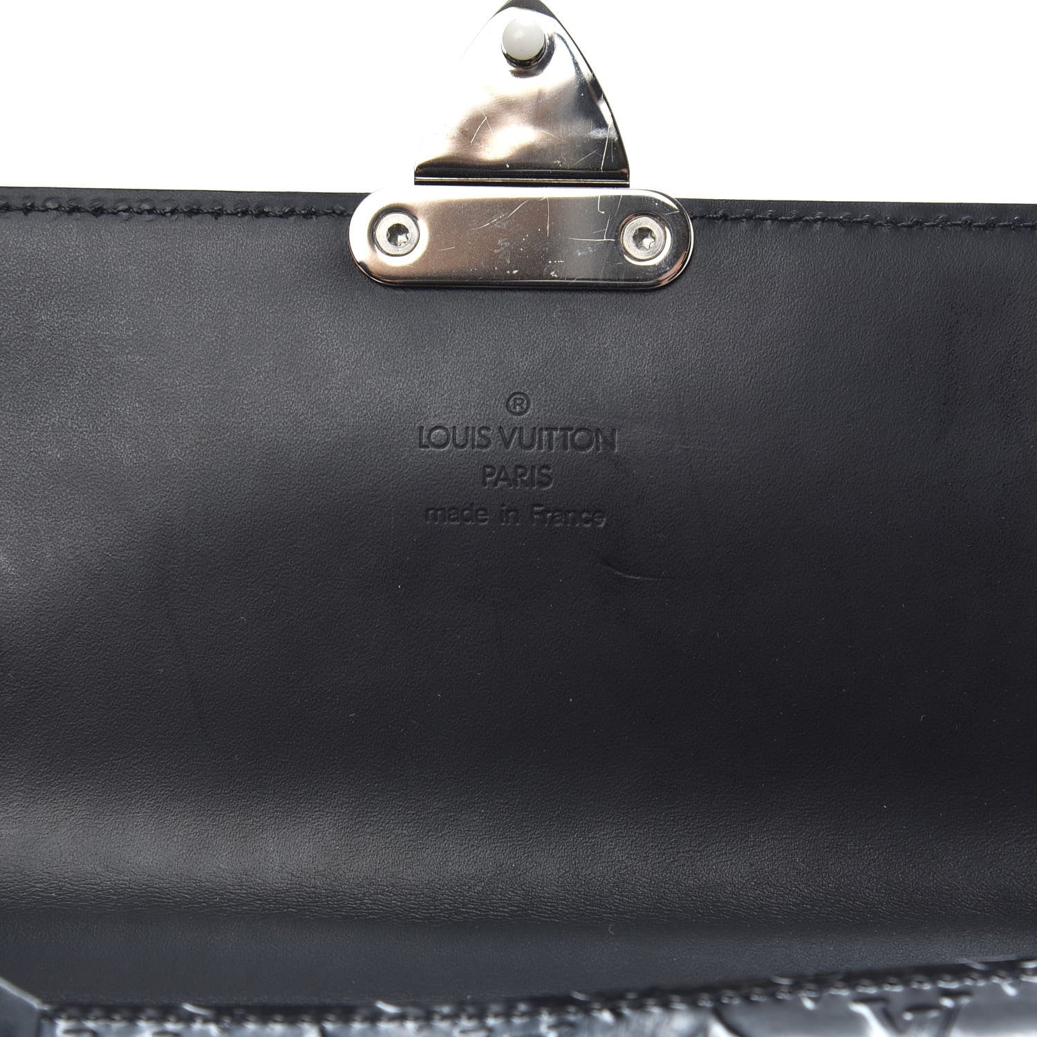 Louis Vuitton Monogram Glace Anouchka Pochette MM Black 7 of 7
