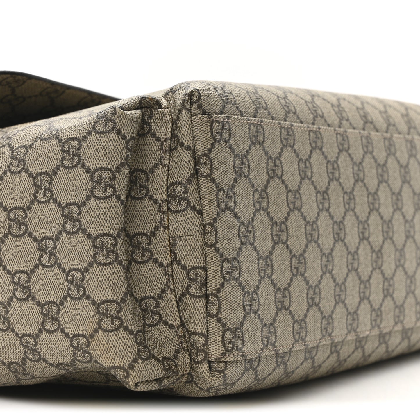 GG Plus Monogram Messenger Diaper Bag Dark Brown