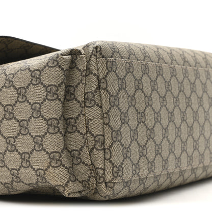 Gucci GG Plus Monogram Messenger Diaper Bag Dark Brown 10 of 11