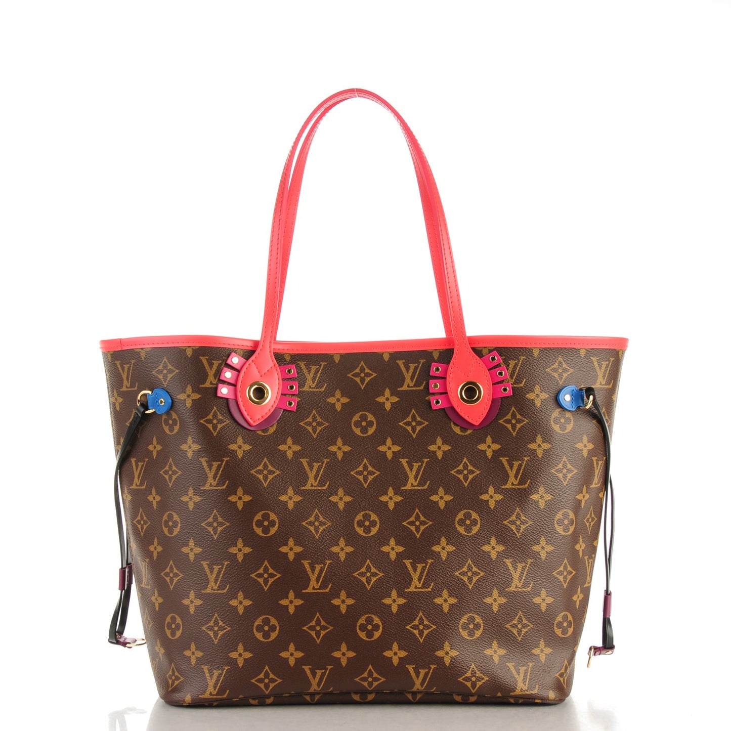 Monogram Totem Neo Neverfull MM Flamingo