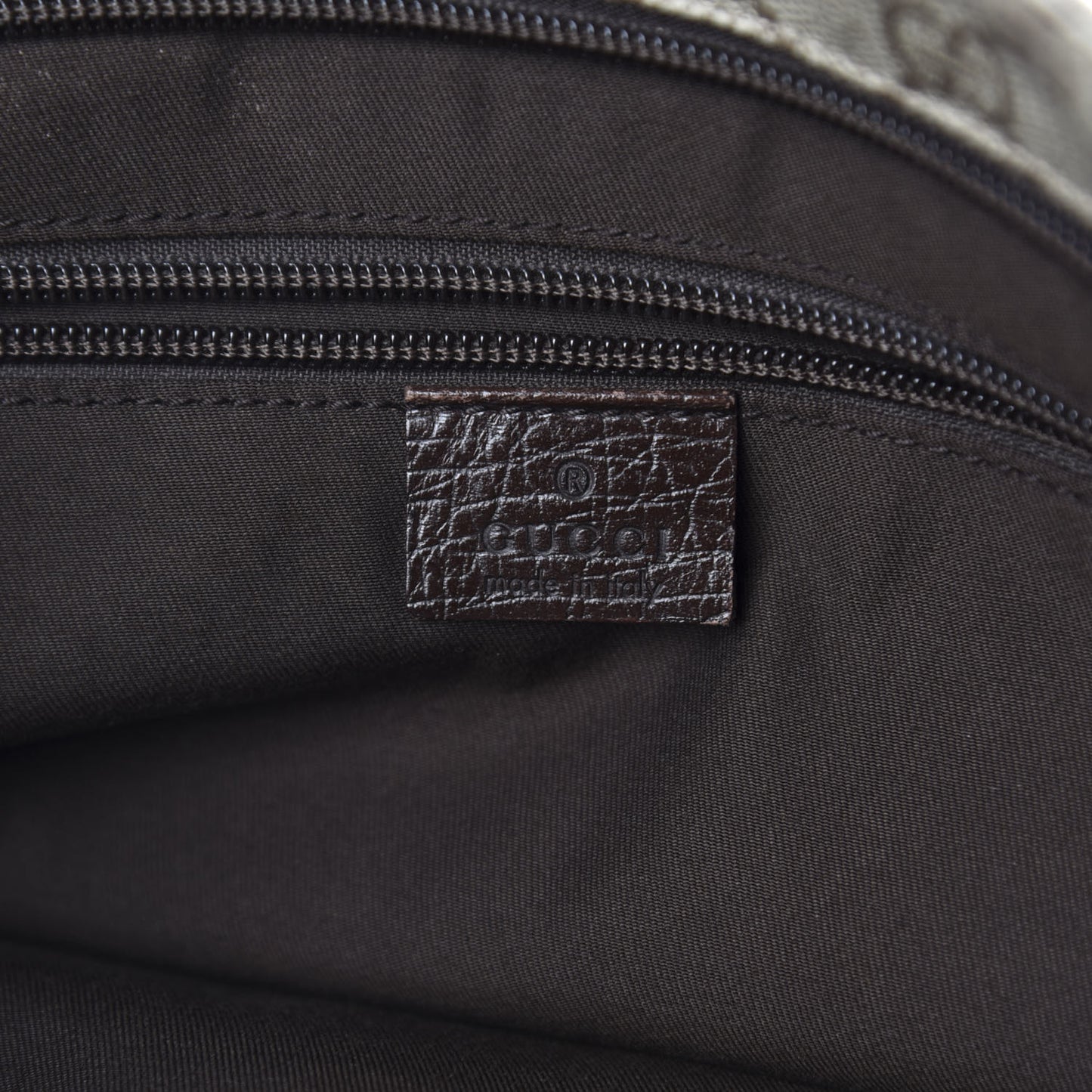 GG Plus Monogram Medium Flat Messenger Bag Dark Brown