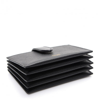 Celine Grained Shiny Calfskin Accordion Card Holder Black 4 of 7