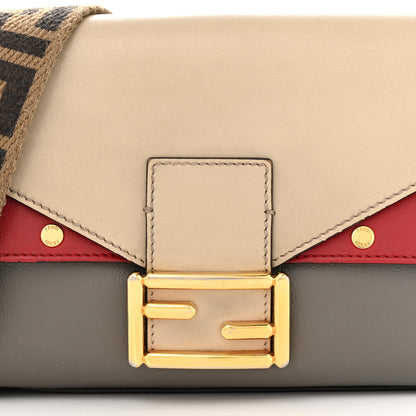 Fendi Vitello Grace FF 1974 Baguette Argilla Nuvola Fragola 8 of 11