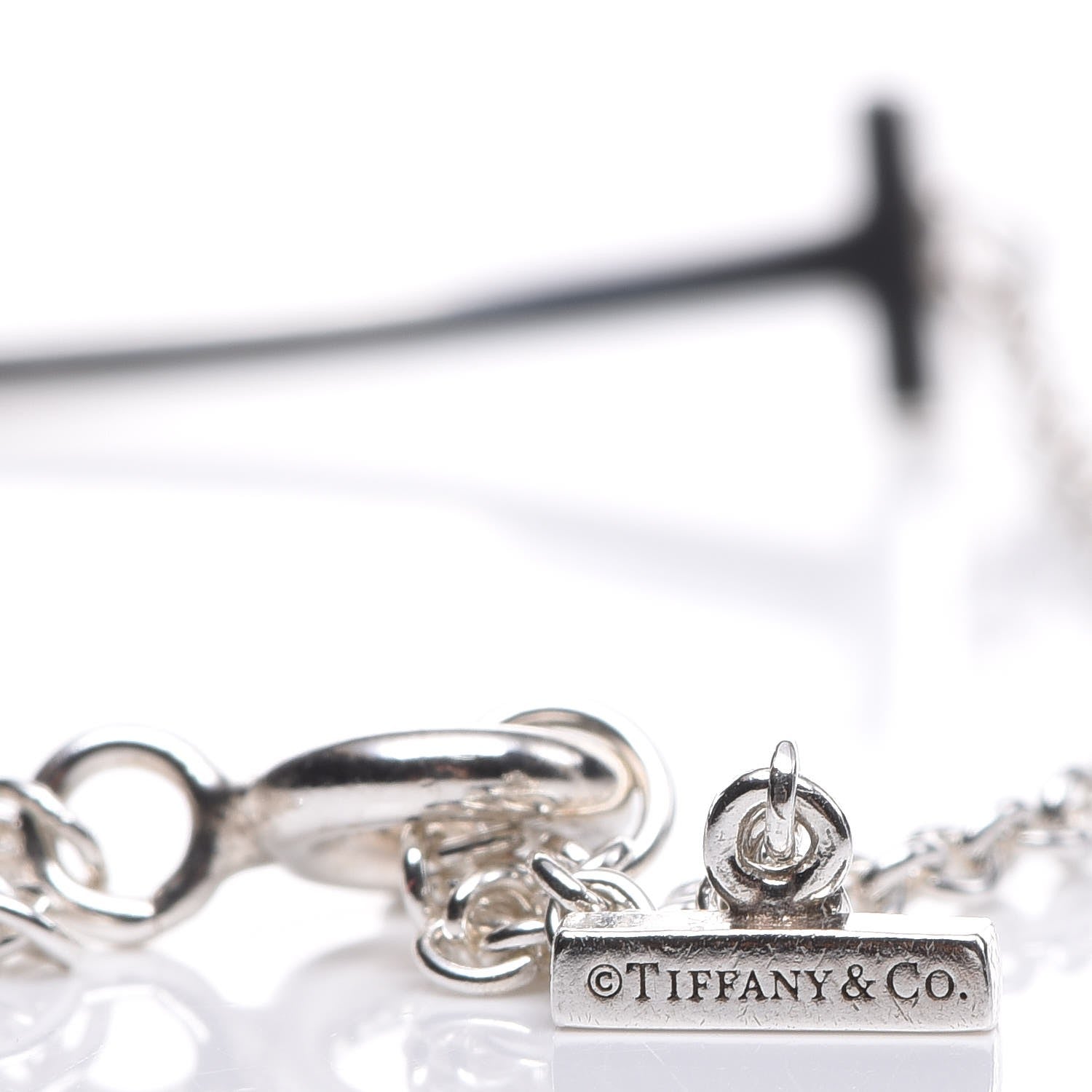 Tiffany Sterling Silver T Smile Bracelet 5 of 7