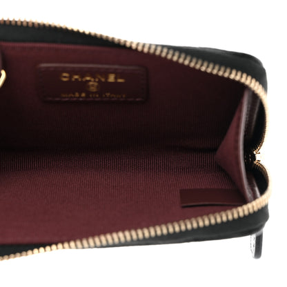 Chanel Caviar Quilted Zipped Key Holder Case Black 5 of 8