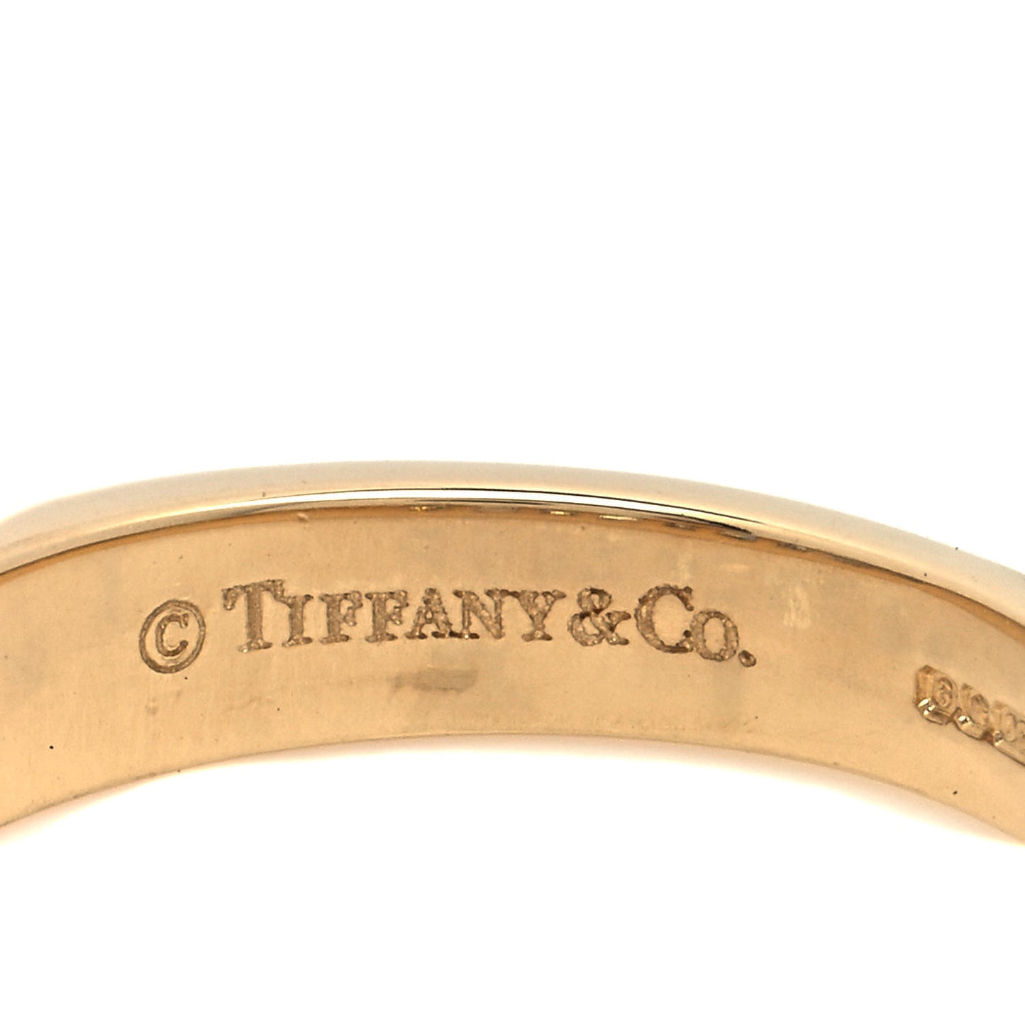 18K Yellow Gold 3mm Half Circle Channel-Set Band Ring 47 4