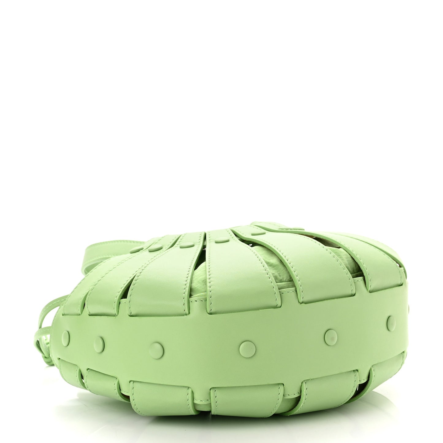 French Calfskin Small Shell Pistachio