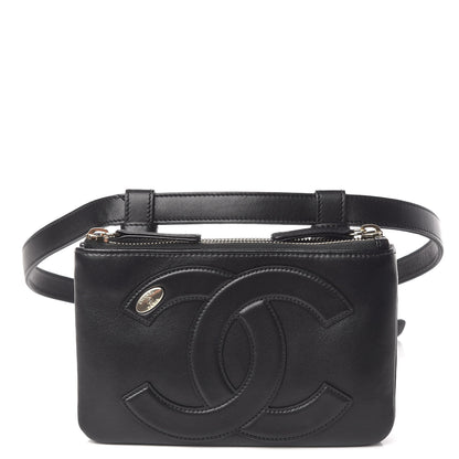 Chanel Lambskin CC Mania Waist Belt Bag Black 1 of 11
